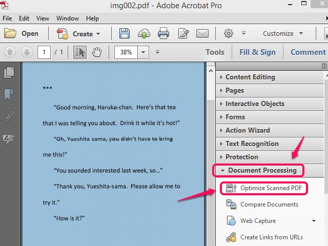 recognize text adobe for mac