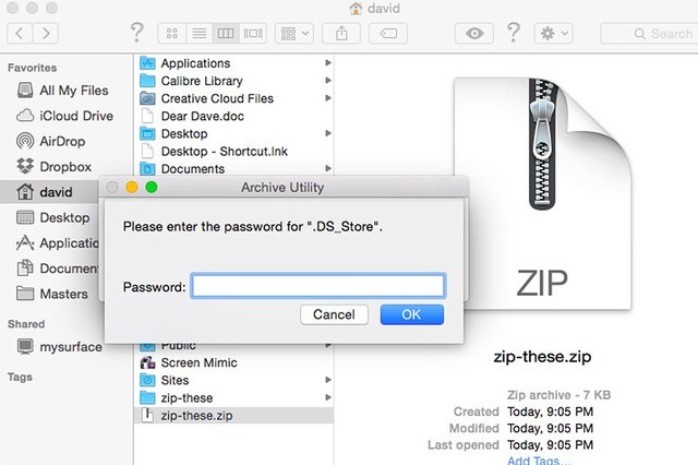 how to create a zip file on a mac 2048