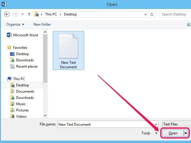 How To Convert Text To Word Document