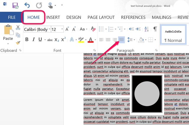where is text wrap in word for mac