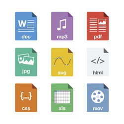 File Icons in Flat Style