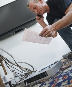 Lineman talking on a mobile phone