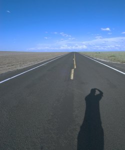 Shadow On An Open Highway