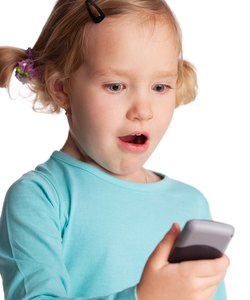 Child with phone