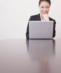 Young woman working in office