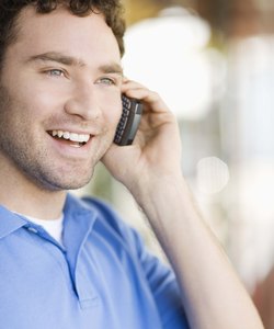 Man on cell phone