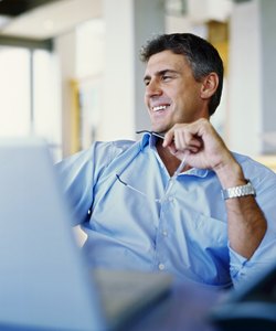 businessman sitting in an office