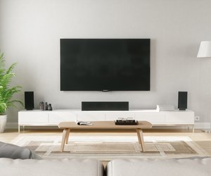 Scandinavian Style Modern Living Room With Entertainment Center