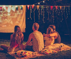 Movie night with friends