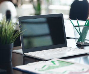 laptop in the modern office
