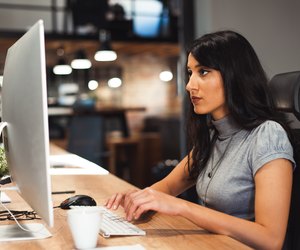 Female worker at office