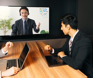 Video conference concept.