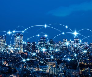 Wireless communication network concept. IoT(Internet of Things). ICT(Information Communication Technology).
