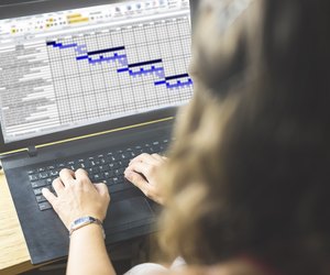Woman investing in stock market