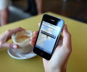 Woman Using Her iPhone