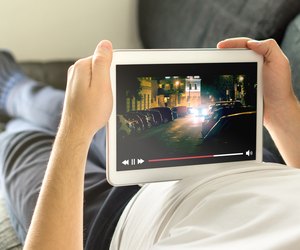 Online movie stream with mobile device.