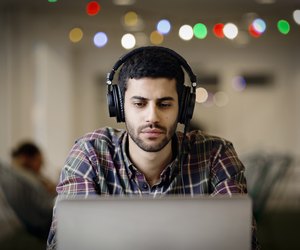 on the computer