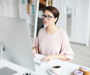 Work in front of computer