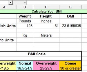 How to Calculate BMI in Excel