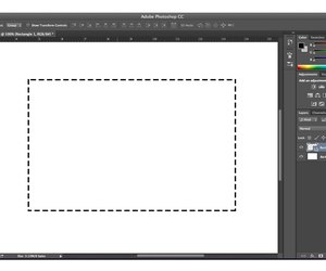 rectangle outline goes away photoshop 6