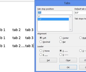 How to Set Tabs in a Microsoft Word Document | Techwalla.com