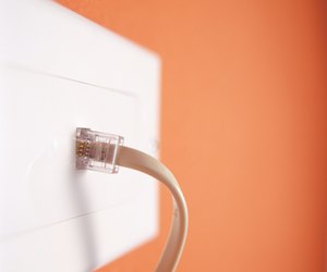 Telephone plug, (Close-up)