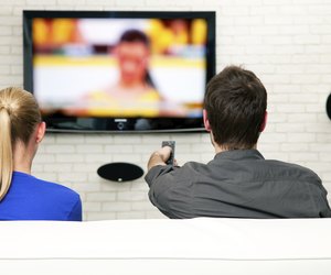 couple watching tv
