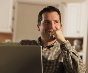 Front view of man smiling