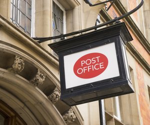 Classic old fashioned post office sign