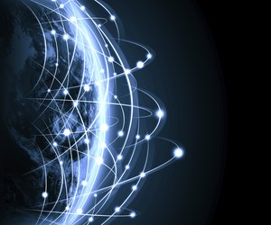 Blue image of globe