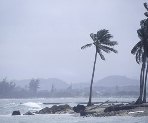 Storm at coastline in Puerto Rico