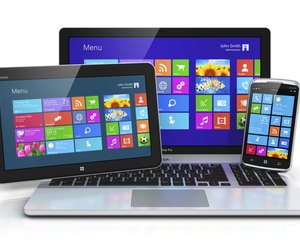 Mobile devices with touchscreen interface