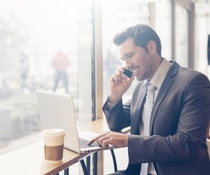 BusinessmanHaving a coffee break