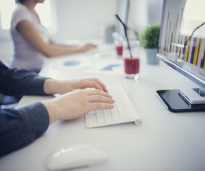 Typing on keyboard