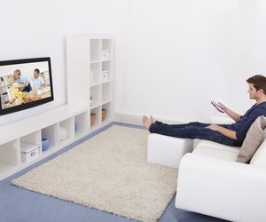 Man Watching Television