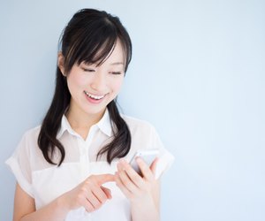 Woman using a smartphone