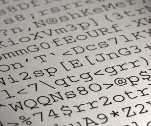computer gibberish printout