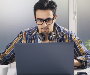 Young graphic designer