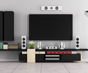 Modern living room room with TV