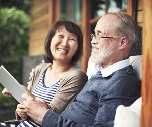 Couple Adult Happiness Laughing Holiday Concept