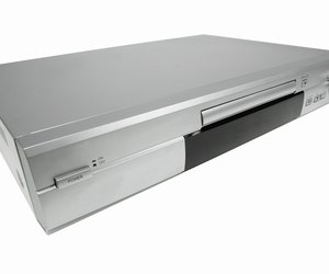 Close up of a DVD player