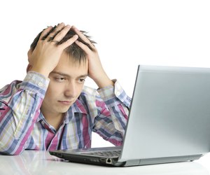 Stressed out businessman