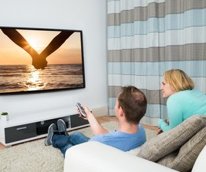 Couple Watching Film Together