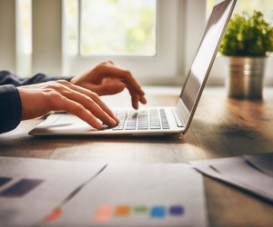 businessman using laptop
