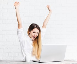 Happy business women