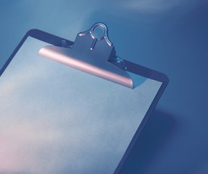 Clipboard and paper