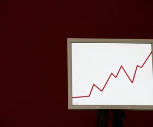 Graph on computer screen