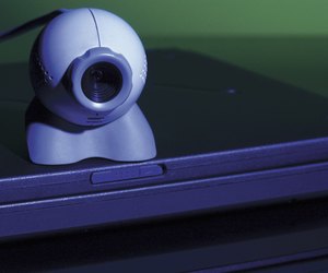 Video conference camera and laptop