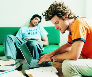 Two Male Students at Home