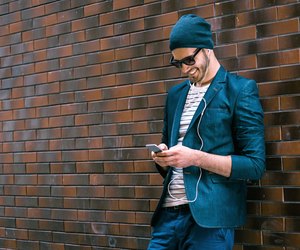 Concept for stylish young man outdoors